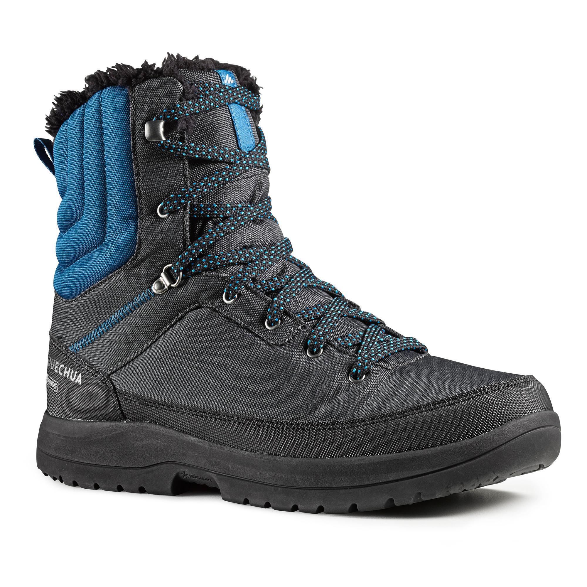 Chaussures de Randonnée Neige Homme Quechua SH100 Hautes – Chaudes & Imperméables – Gris Bleu